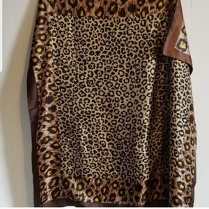 Vintage Animal Print Scarf